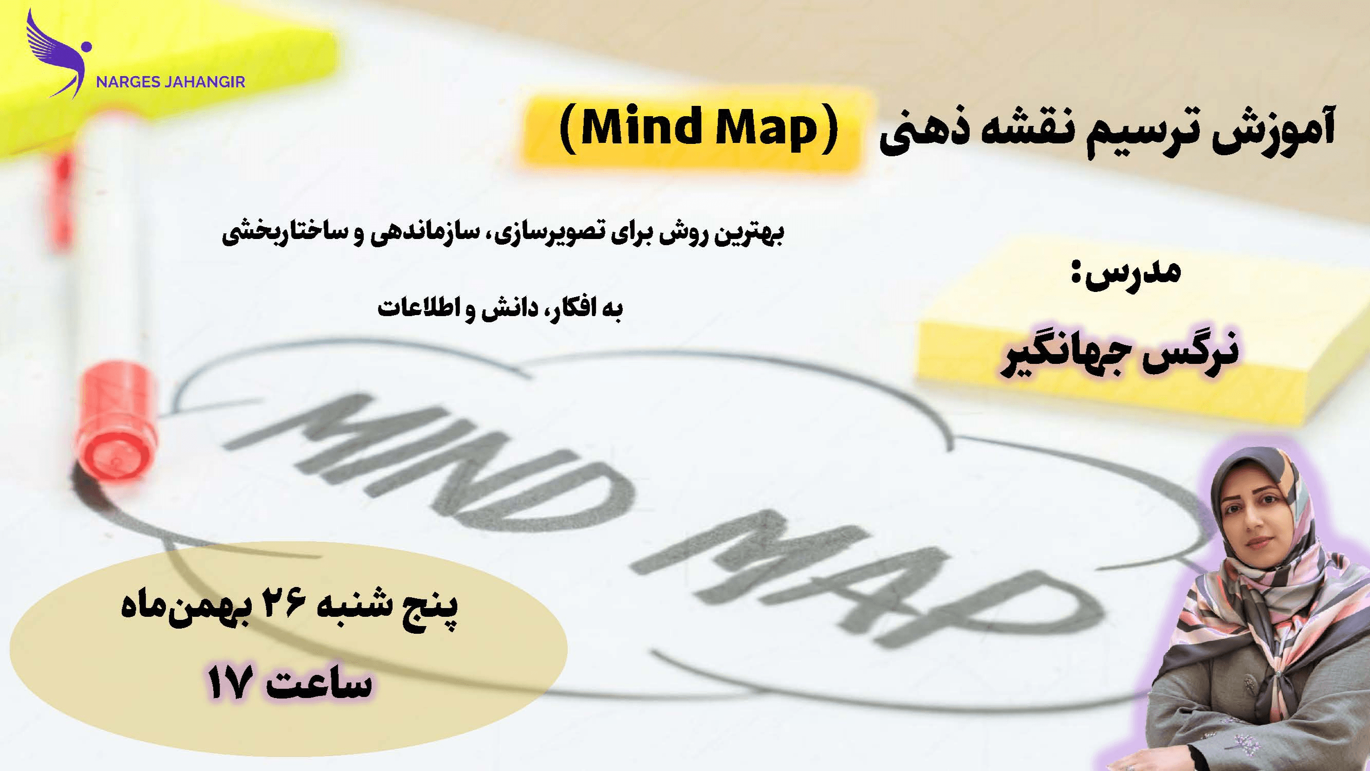 آموزش ترسیم نقشه ذهنی Mindmap پنج‌شنبه ۲۶ بهمن ۰۲