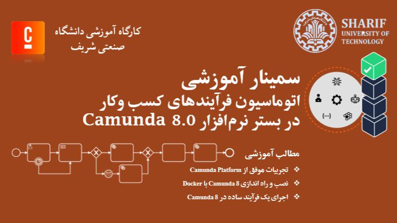 سمینار آموزشی معرفی پلتفرم اتوماسیون فرآیند Camunda 8 