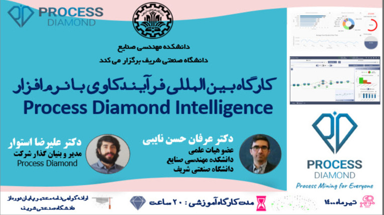 کارگاه بین المللی فرآیندکاوی با نرم افزار Process Diamond Intelligence